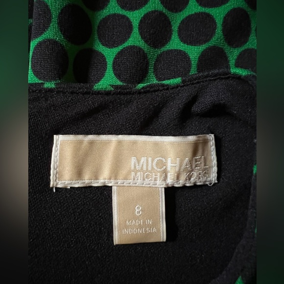 Michael Kors Green Navy Jersey Ponte Dress - Picture 9 of 9